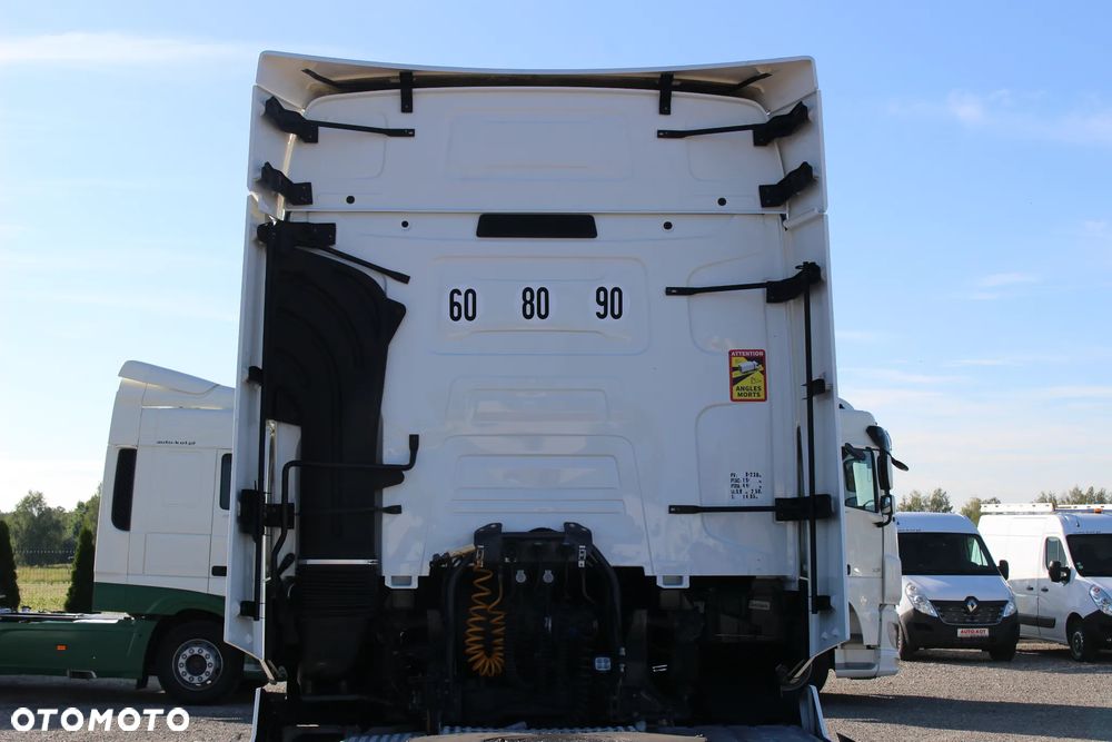 Renault T480 *13L* /LODÓWKA / HIGH-CAB /KLIMA POSTOJOWA / GPS /PEŁNY SPOILER /ACC / BL.MOSTU / Euro 6 /*SERWIS FR*/ STAN IDEALNY / - 10