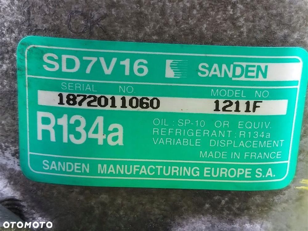Sprężarka klimatyzacji Citroen C5 I 01-04  BERLINGO PARTNER 2,0 1872011060 - 6