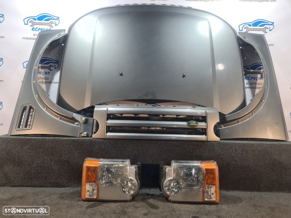 FRENTE COMPLETA LAND ROVER DISCOVERY III 3 MK3 CAPOT PARACHOQUES GUARDALAMAS OTICAS GRELHA AROS - 9