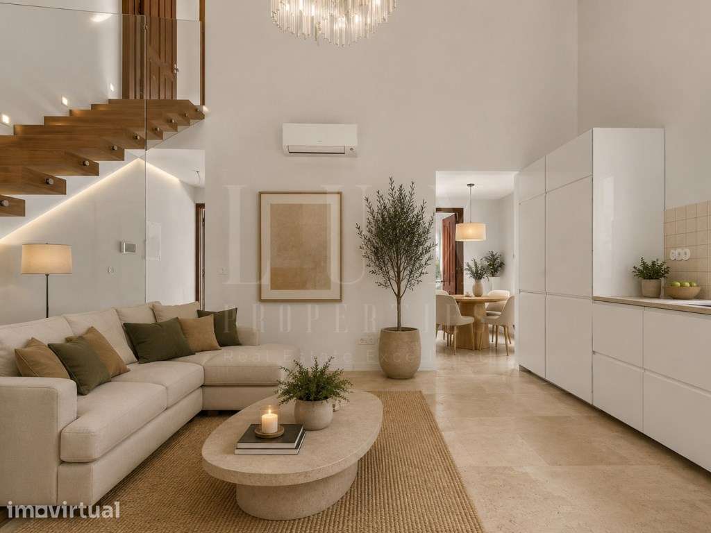 MORADIA GEMINADA DE CHARME TOTALMENTE RENOVADA NO CENTRO DE AZEITÃO - Grande imagem: 5/43