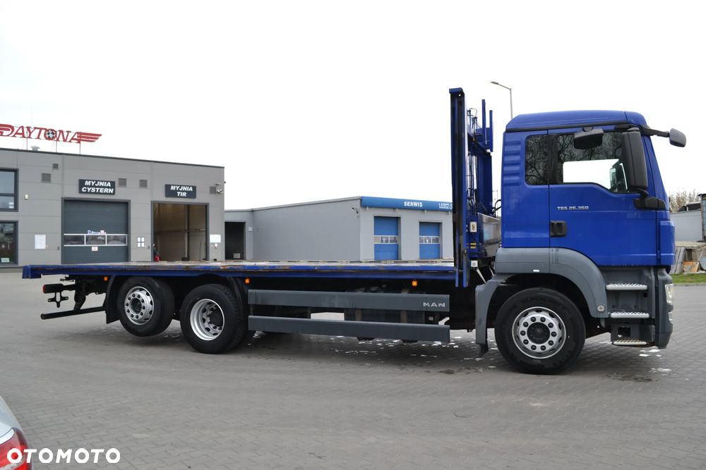 MAN TGS 26.360 TYLKO 412 TYS km MANUALNA SKRZYNIA BIEGÓW PLATFORMA dł. 7.4 m - 3