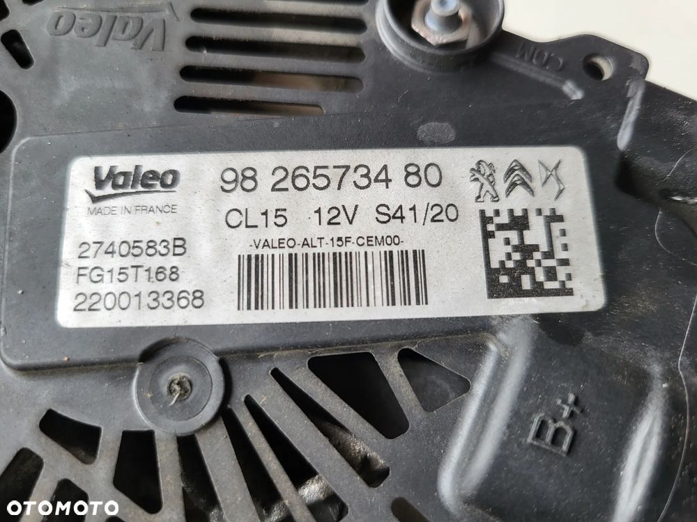 Alternator Peugeot 308 T9 1.5 BLUEHDI - 4