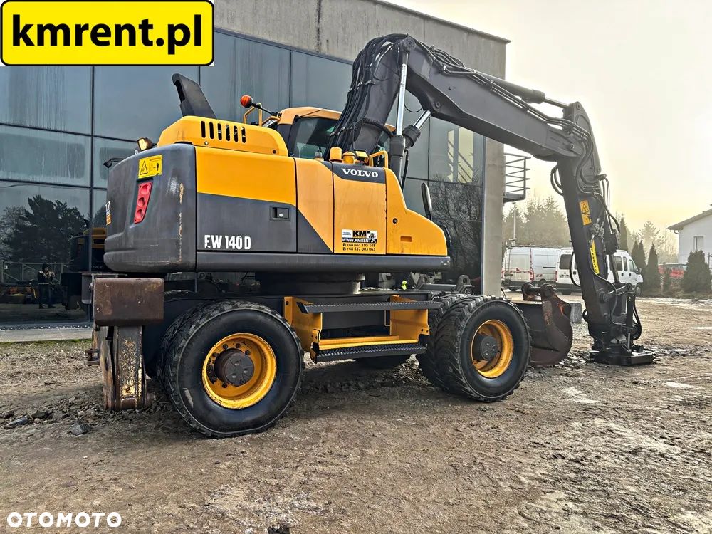 Volvo EW 140 D KOPARKA KOŁOWA GŁOWICA OBROTOWA ZE SZCZYPCAMI 2012R | Volvo ew160 , komatsu pw148 , JCB 145 175 , cat 313 316 , mecalac 15mwr - 21