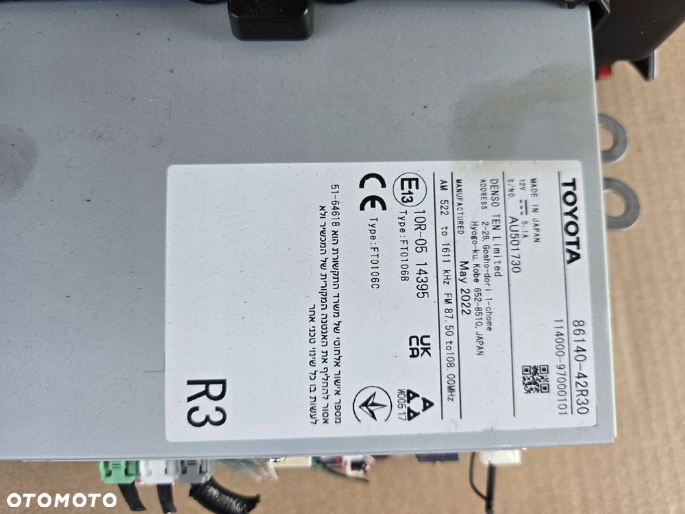 radio nawigacja 86140-42r30 toyota rav-4 xa50 - 4