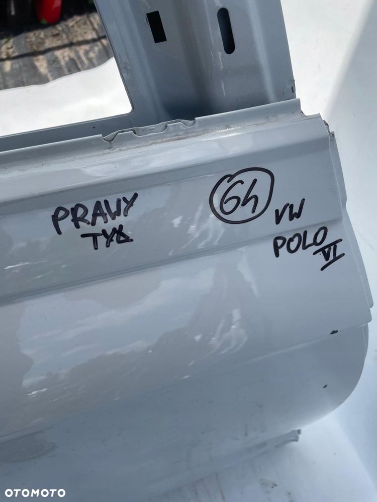 DRZWI TYŁ TYLNE PRAWE VW POLO VI 2G4833312D - 5