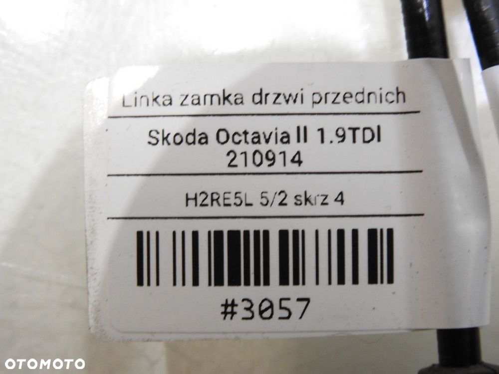 LINKA CIĘGNO ZAMKA DRZWI PRZÓD SKODA OCTAVIA II - 5