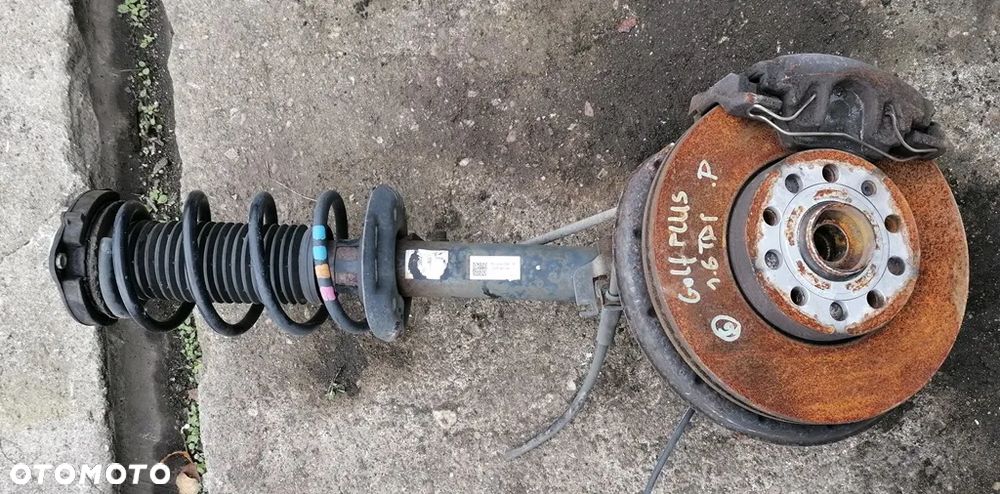 VW GOLF V PLUS 05- 1.6 TDI MCPERSON PRAWY PRZÓD 1T0413031HM - 1