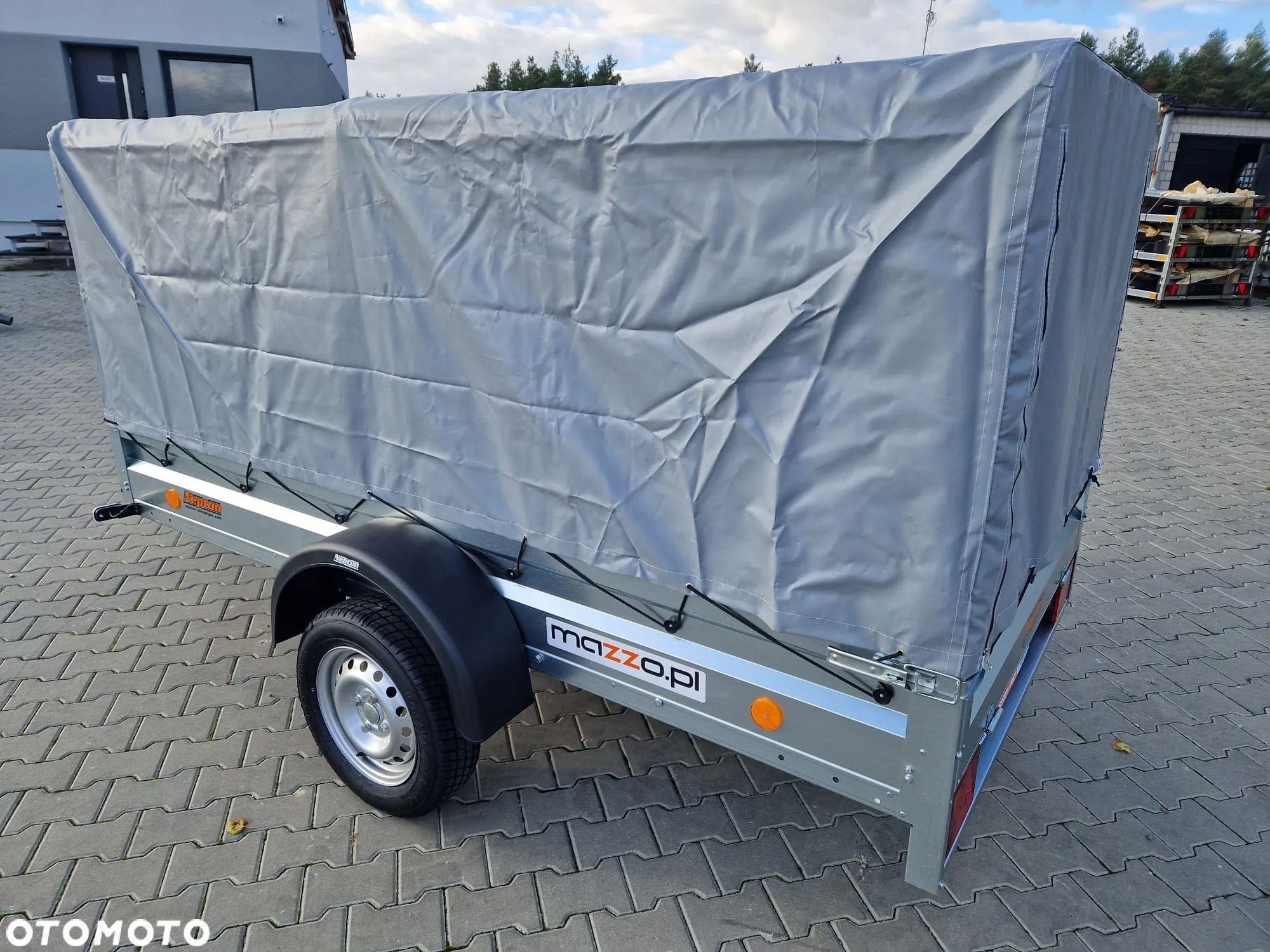 Neptun Neptun DOSTAWA Przyczepka 263x129x110cm N7-263 ptw PROMOCJA! Lekka przyczepa jednoosiowa ze stelażem i plandeką GN114 - 8