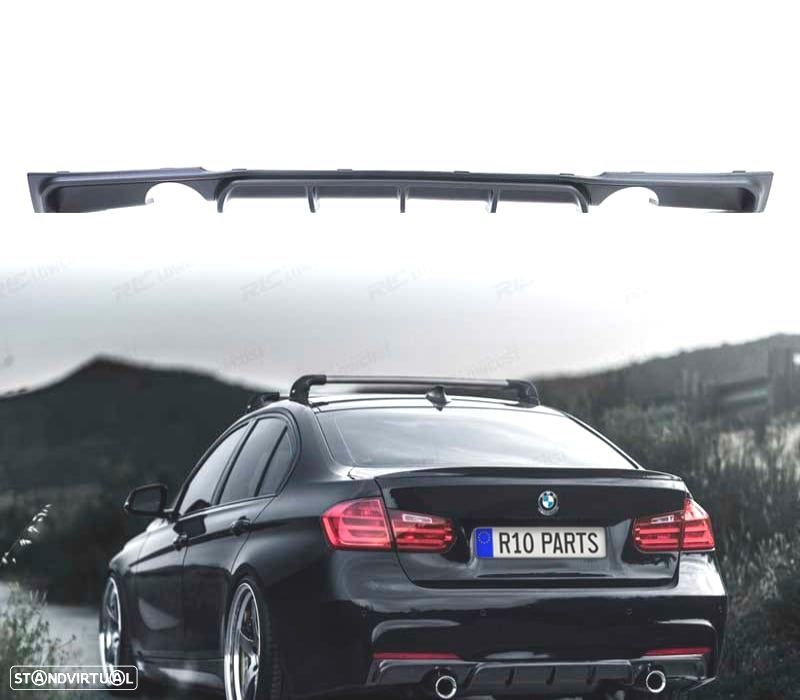 DIFUSOR BMW F30 F31 LOOK M PERFORMANCE DUPLA SAIDA O---O - 1