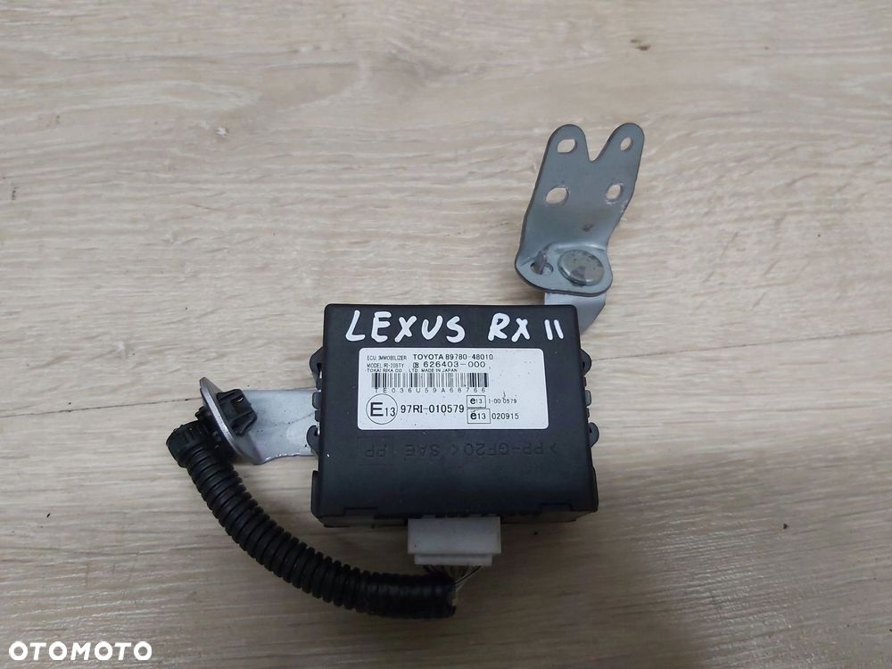 LEXUS RX II 300 350 400h moduł immobilizera 89780-48010 - 1