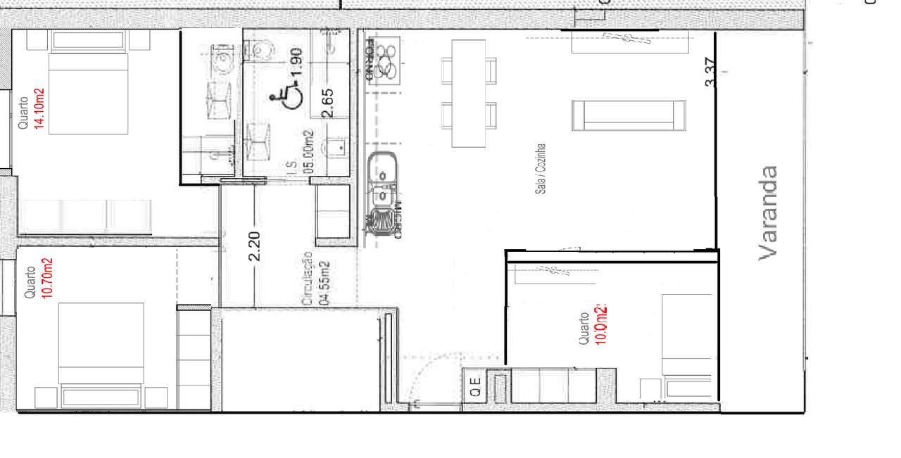 Apartamento T3 Novo em Coimbra — Garagem Fechada e Elevador - Grande imagem: 2/2