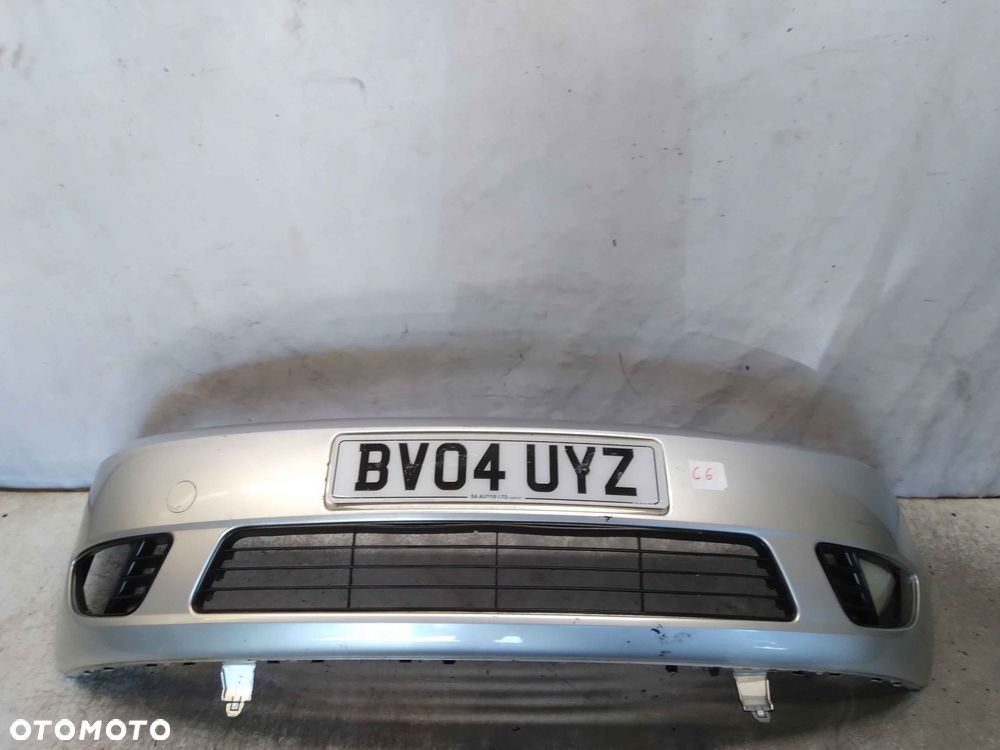 @ ZDERZAK PRZÓD PRZEDNI FORD FIESTA MK.6 6 VI 62 SREBRNY HALOGEN - 1