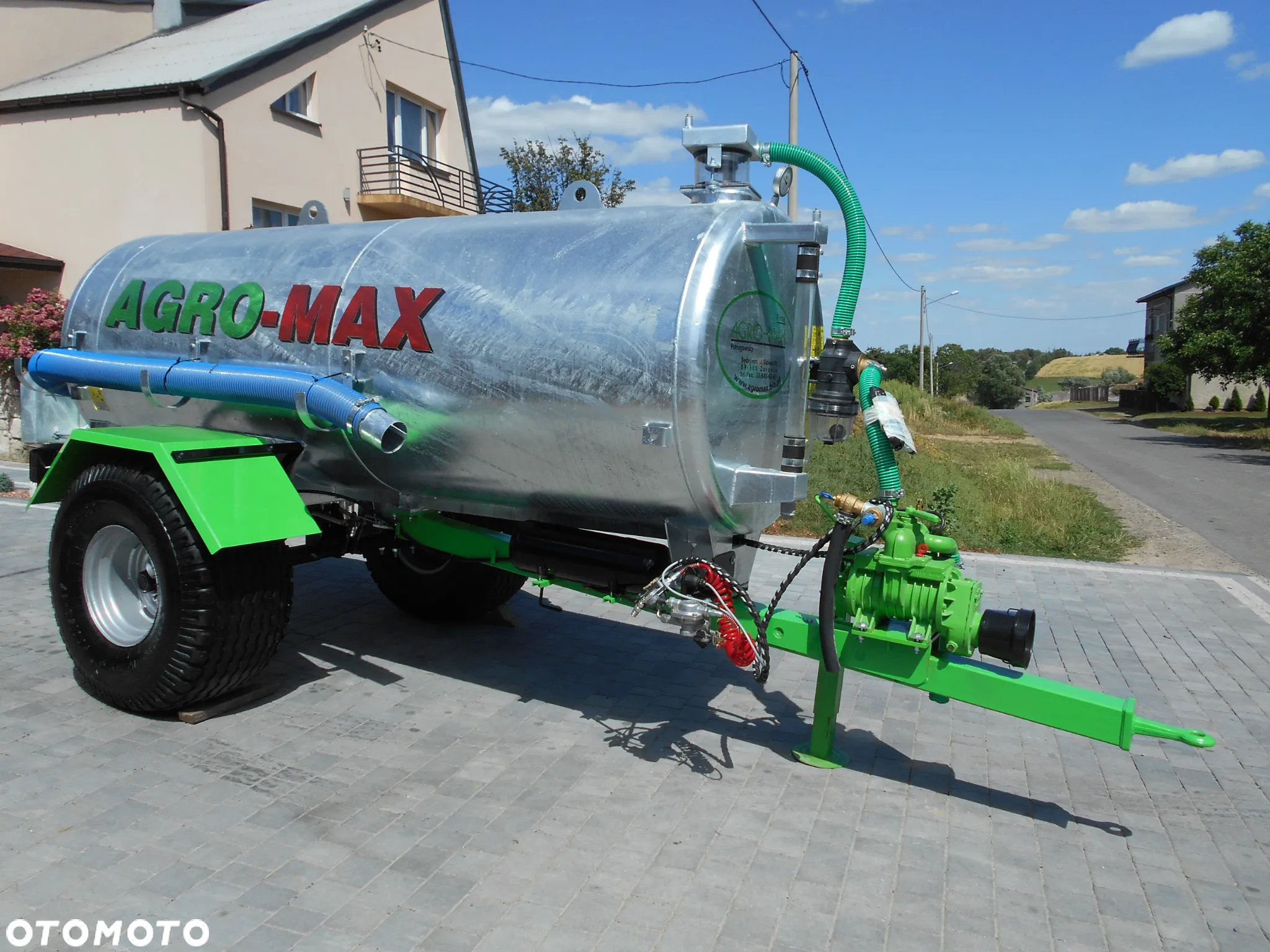 Beczka/ wąż/WÓZ ASENIZACYJNY/ beczkowóz/ wóz na gnojowicę AGROMAX - 15