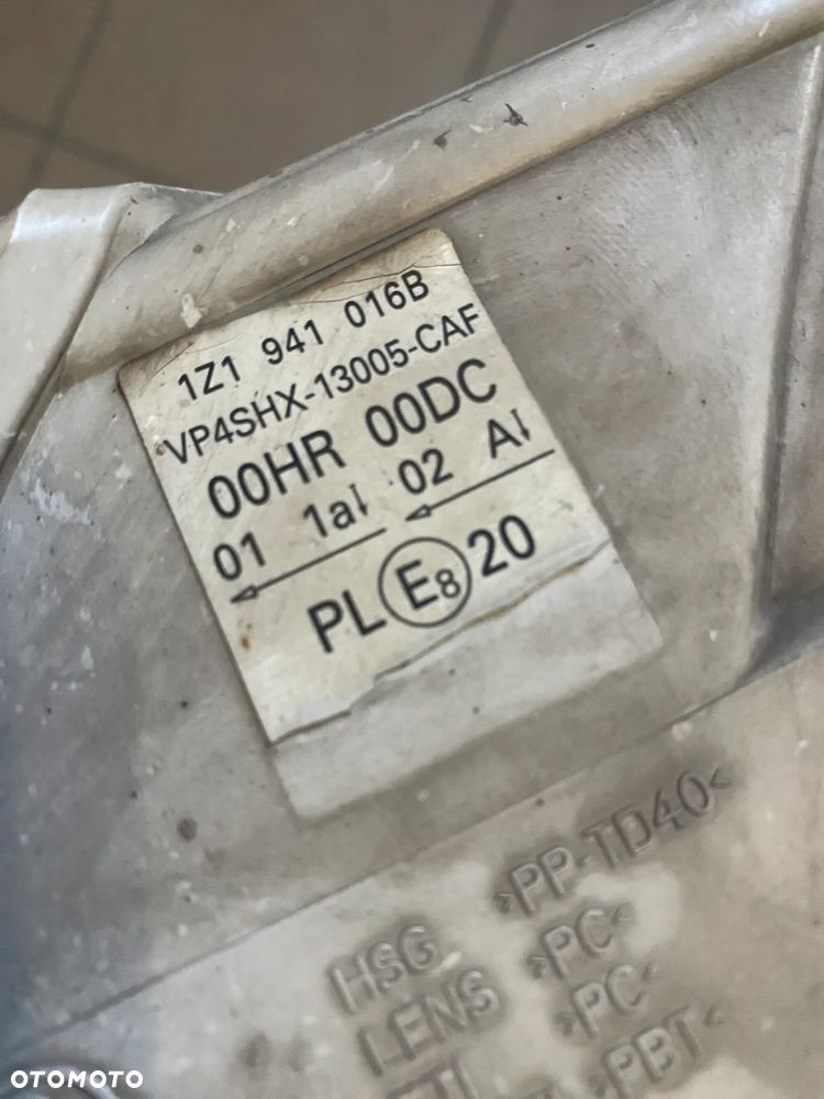 LAMPA PRZÓD PRAWA SKODA OCTAVIA II 1Z1941016B - 2