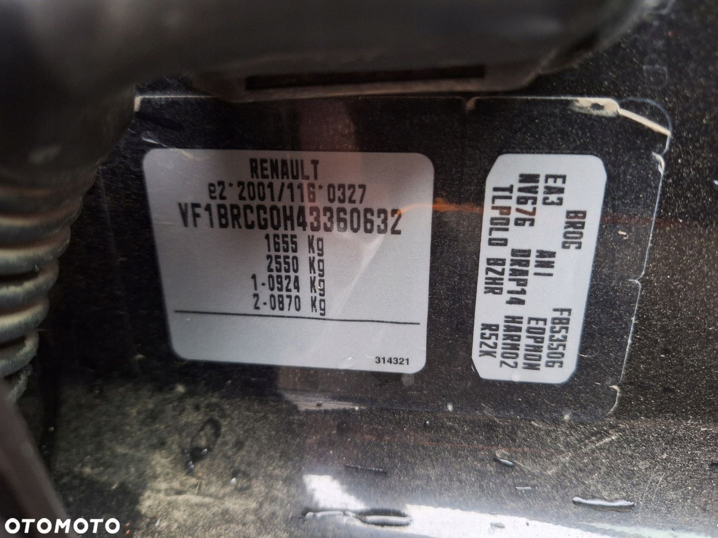 RENAULT CLIO 3 III LIFT PODUSZKI AIRBAG NIĆ DESKA KONSOLA KOKPIT - 3