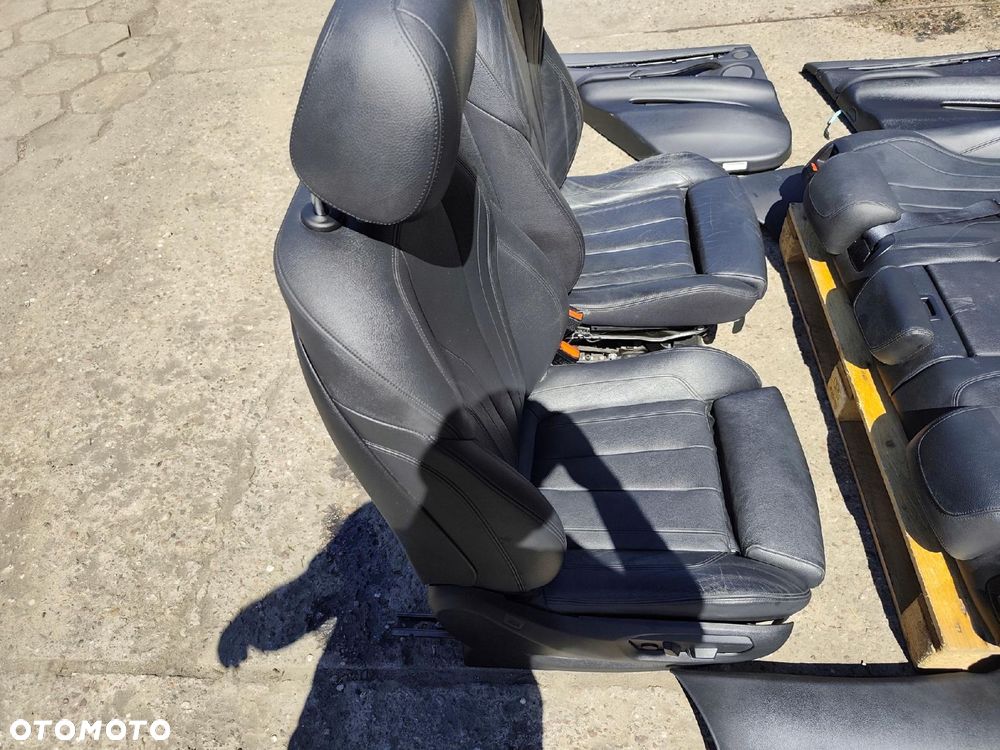BMW F16 X6 FOTELE KANAPA BOCZKI CZARNA SKÓRA KOMPLET EUROPA - 7