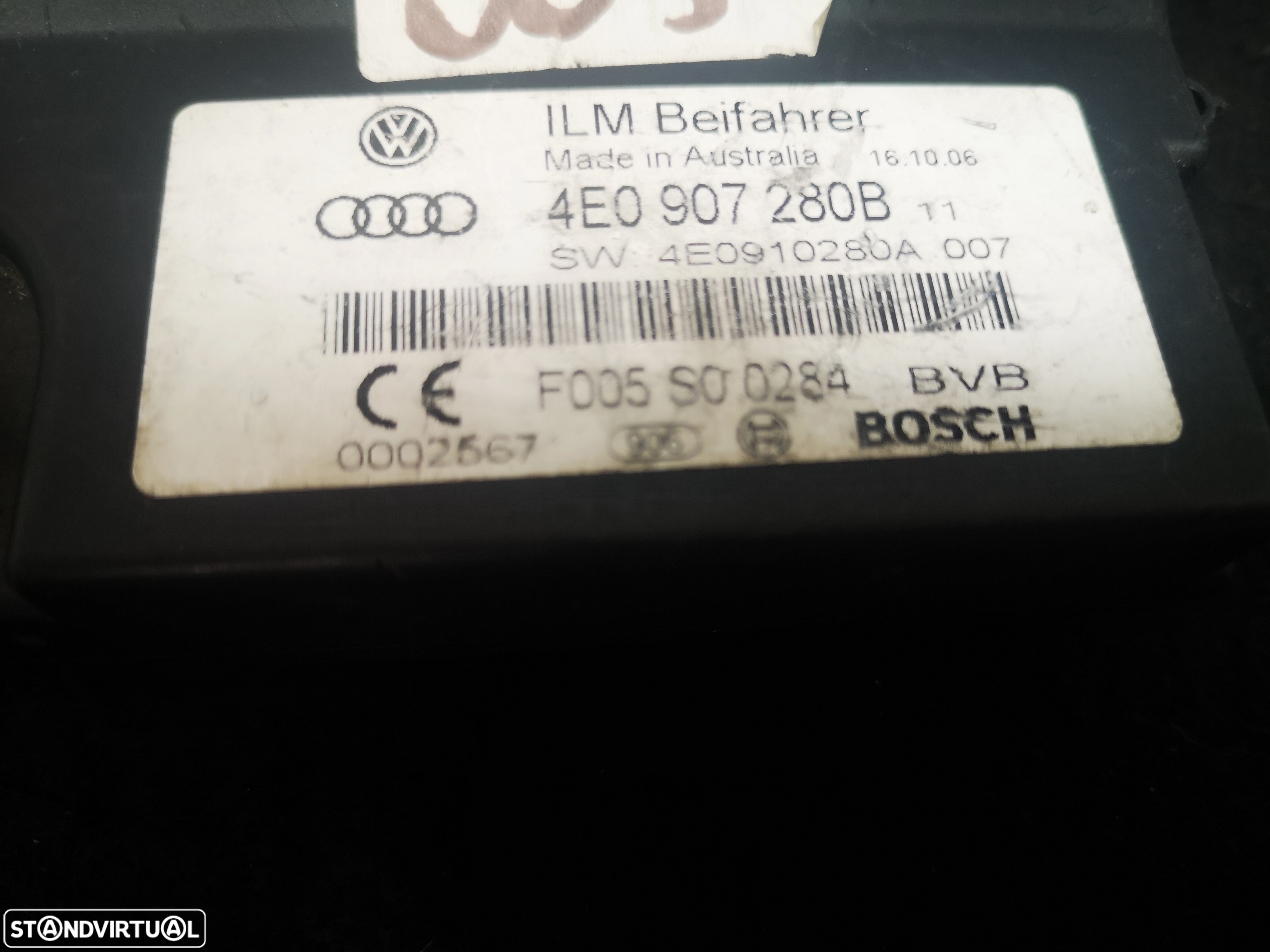 Centralina MODULO Eléctrico  ILM audi a8 d3 4e0 2003-2009 - 4