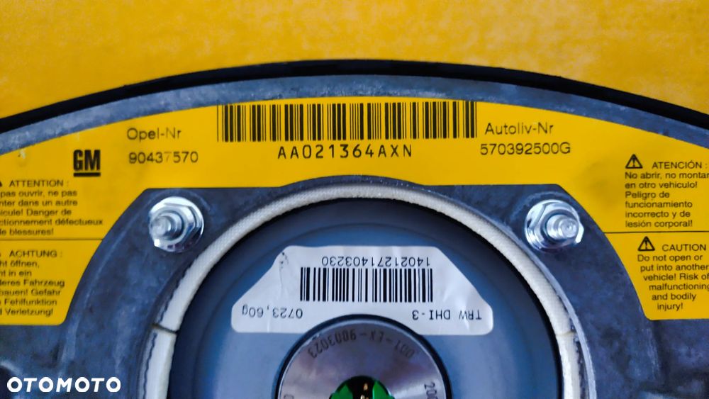 Poduszka airbag kierowcy Opel OE 90437570 - 3