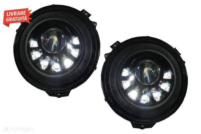 Faruri Bi-Xenon LED Mercedes G-Class W463 (2005-2017) M Square Look- livrare gratuita - 2