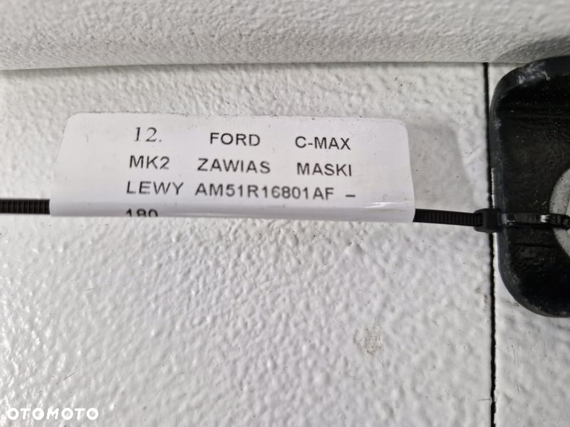 FORD C-MAX MK2 II 2 ZAWIAS MASKI LEWY AM51R16801AF FA - 4
