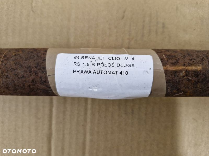renault clio iv 4 rs 1.6 b półoś długa prawa automat - 4