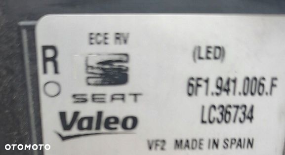 seat ibiza v 6f lift 21-25r przód maska błotnik zderzak pas lampy lb9a - 8