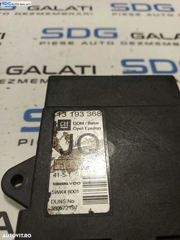 Modul Calculator Releu Confort Control Usa Portiera Dreapta Fata Opel Vectra C 2002 - 2008 Cod 13193368 JQ [L0672] - 2