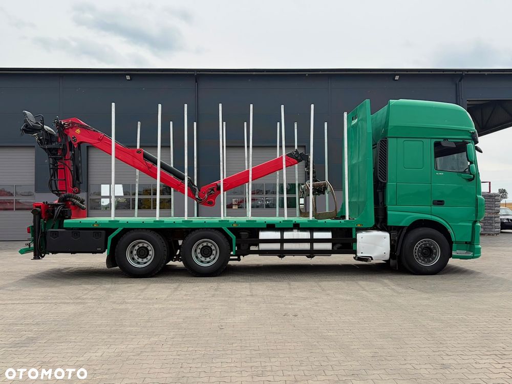 DAF XF 530 Palfinger Epsilon 6x4 do Lasu Drewna Stos Kłoda Dłużyca Opony 100% - 6