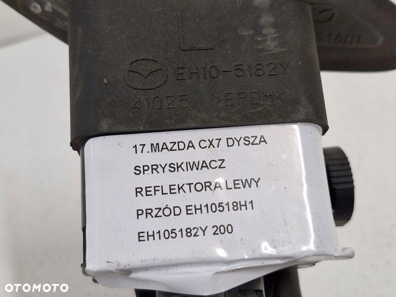 MAZDA CX-7 CX7 DYSZA SPRYSKIWACZ REFLEKTORA LEWY PRZÓD EH10518H1 EH105182Y - 3
