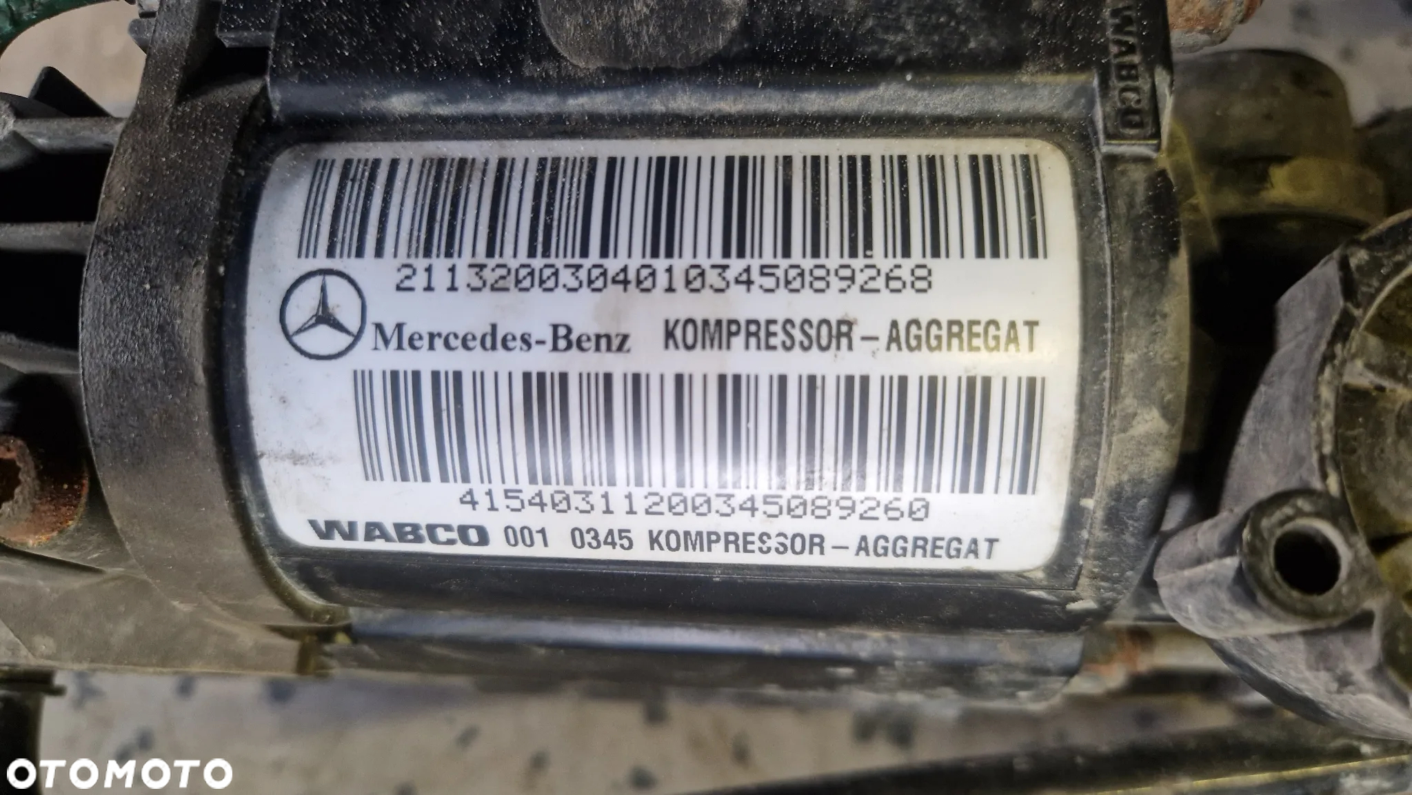 MERCEDES W 211 KOMBI SPRĘŻARKA KOMPRESOR ZAWIESZENIA 2113200304 - 4