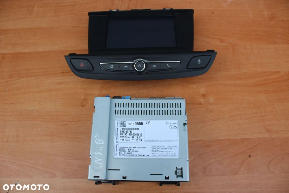 RADIO NAWIGACJA NAVI WYŚWIETLACZ OPEL INSIGNIA B 39180555 555343750 - 1