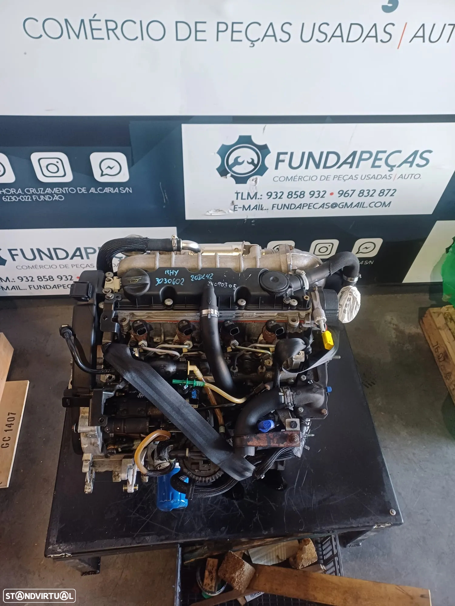 Motor Peugeot 306 2.0HDi 90Cv Ref: RHY - 2