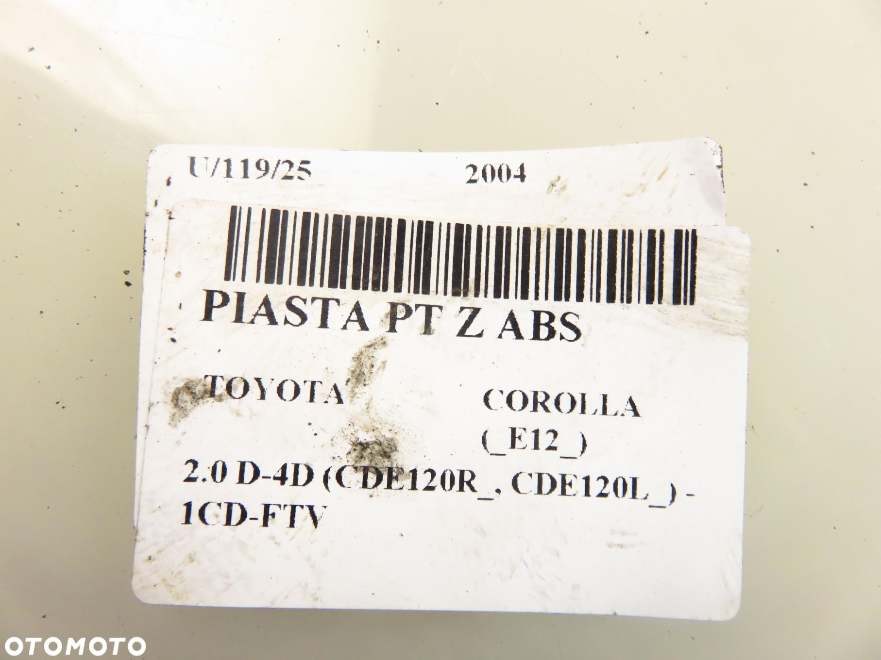 PIASTA TYLNA PRAWA TOYOTA COROLLA E12 2.0 D-4D - 12