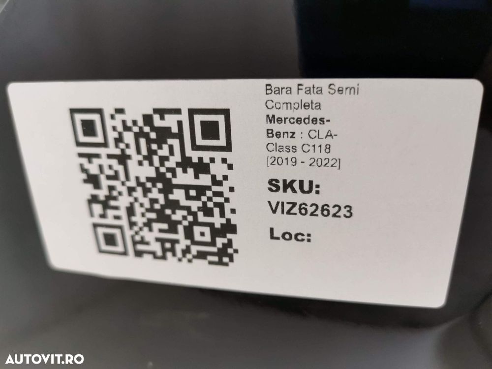 Bara Fata Semi Completa Mercedes-Benz  CLA-Class C118 2019 2020 2021 2 - 8