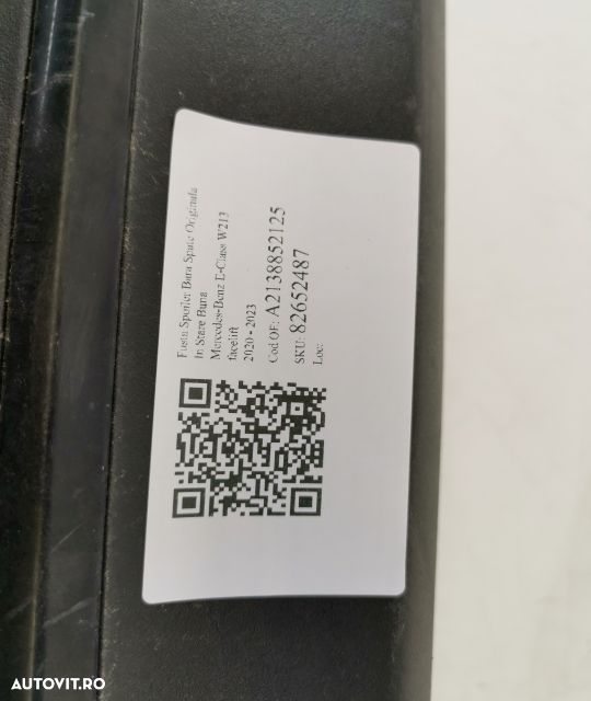 Fusta Spoiler Bara Spate Originala In Stare Buna Mercedes-Benz E-Class - 7