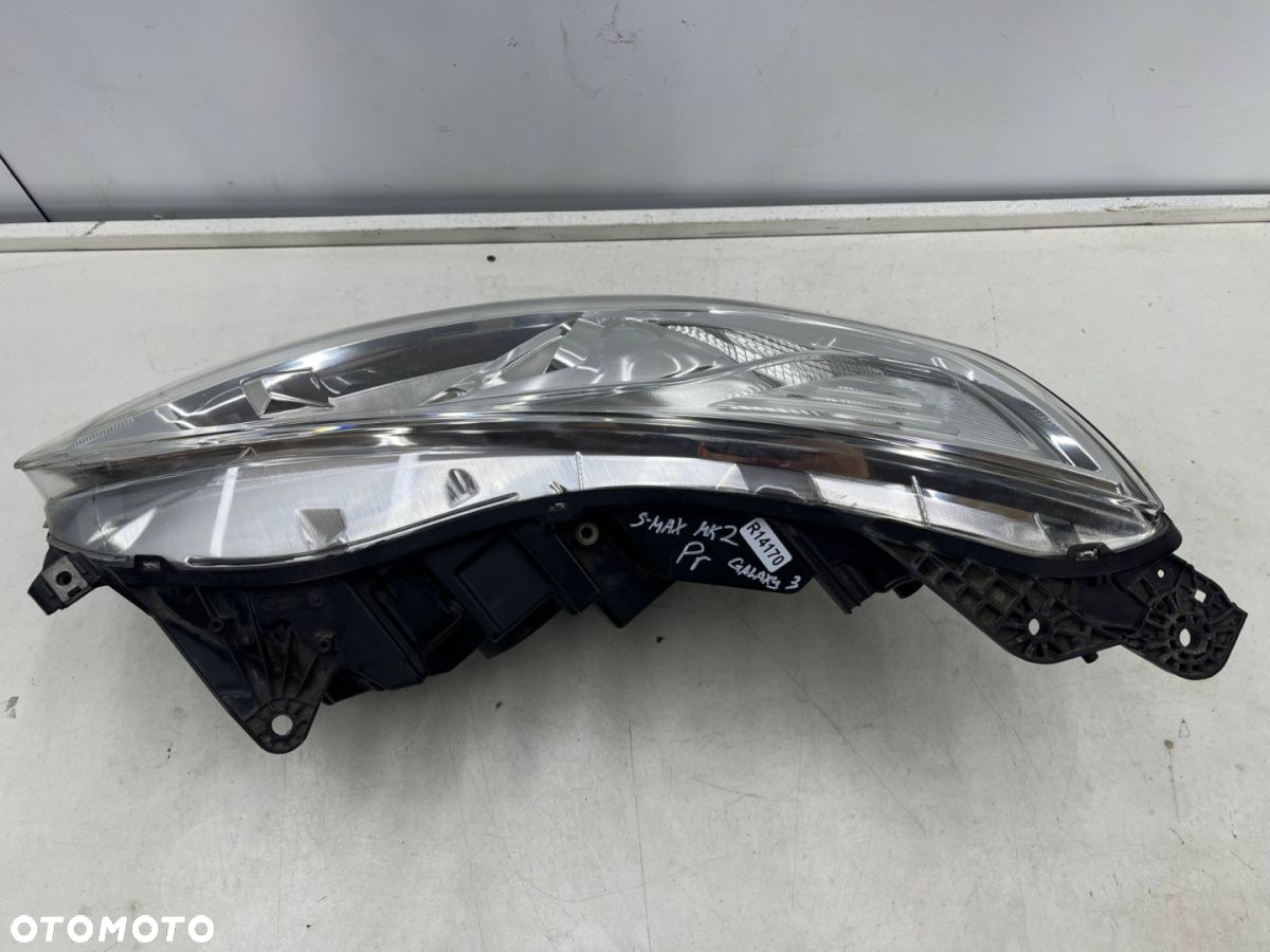 Lampa reflektor Ford S-Max MK2 Galaxy MK3 14-19r. PRAWA przednia H7 H15 soczewka em2b-13w029-af - 15