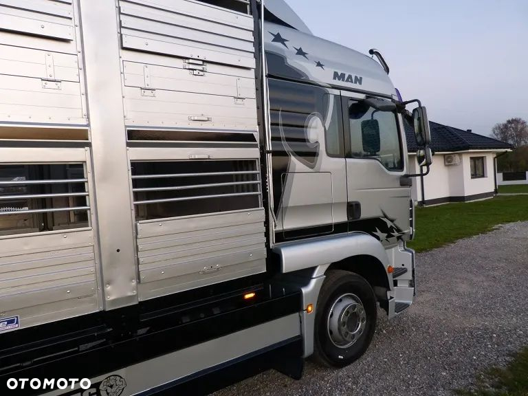 MAN TGM 15.290 DO ŻYWCA / ZWIERZĄT / BYDŁA / TRZODY CHLEWNEJ / WAGA EL. / NA PODUSZKACH / EURO 5 / DMC 16.000 KG - 13
