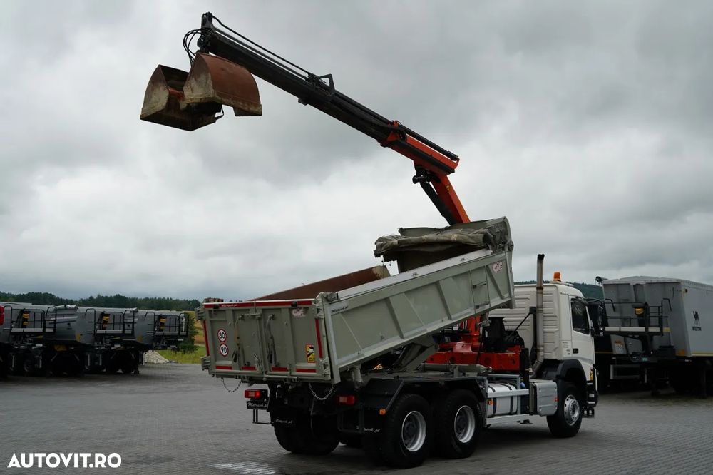 Volvo FMX 410 / 6x4 / CAMION BASCULANTE + HDS PALFINGER 18002-EH A / HYDROBOARD / RADIO CONTROL / EURO 6 / - 3
