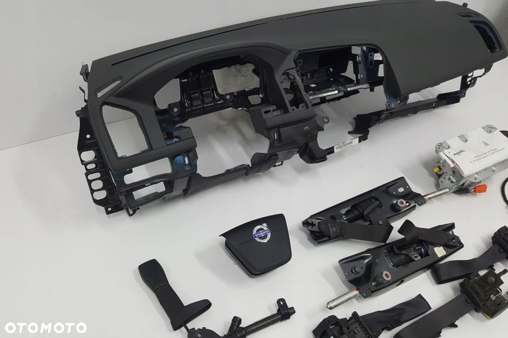 VOLVO XC60 DESKA ROZDZIELCZA KONSOLA KOKPIT PULPIT PODUSZKI AIRBAG AIR BAG PASY KIT SET - 2