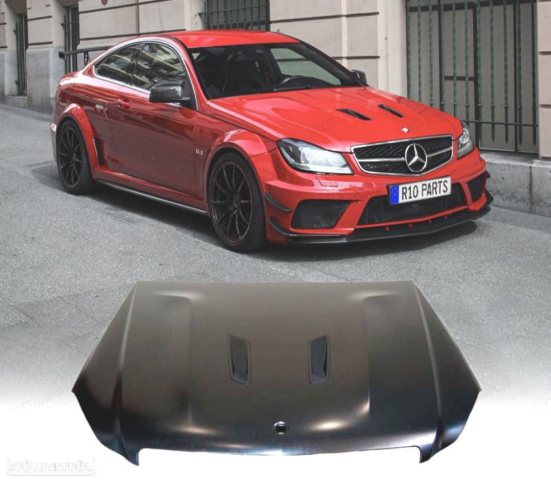 CAPÔ MERCEDES CLASE C W204 11-14 507 LOOK AMG C63 BLACK SERIES METAL - 1