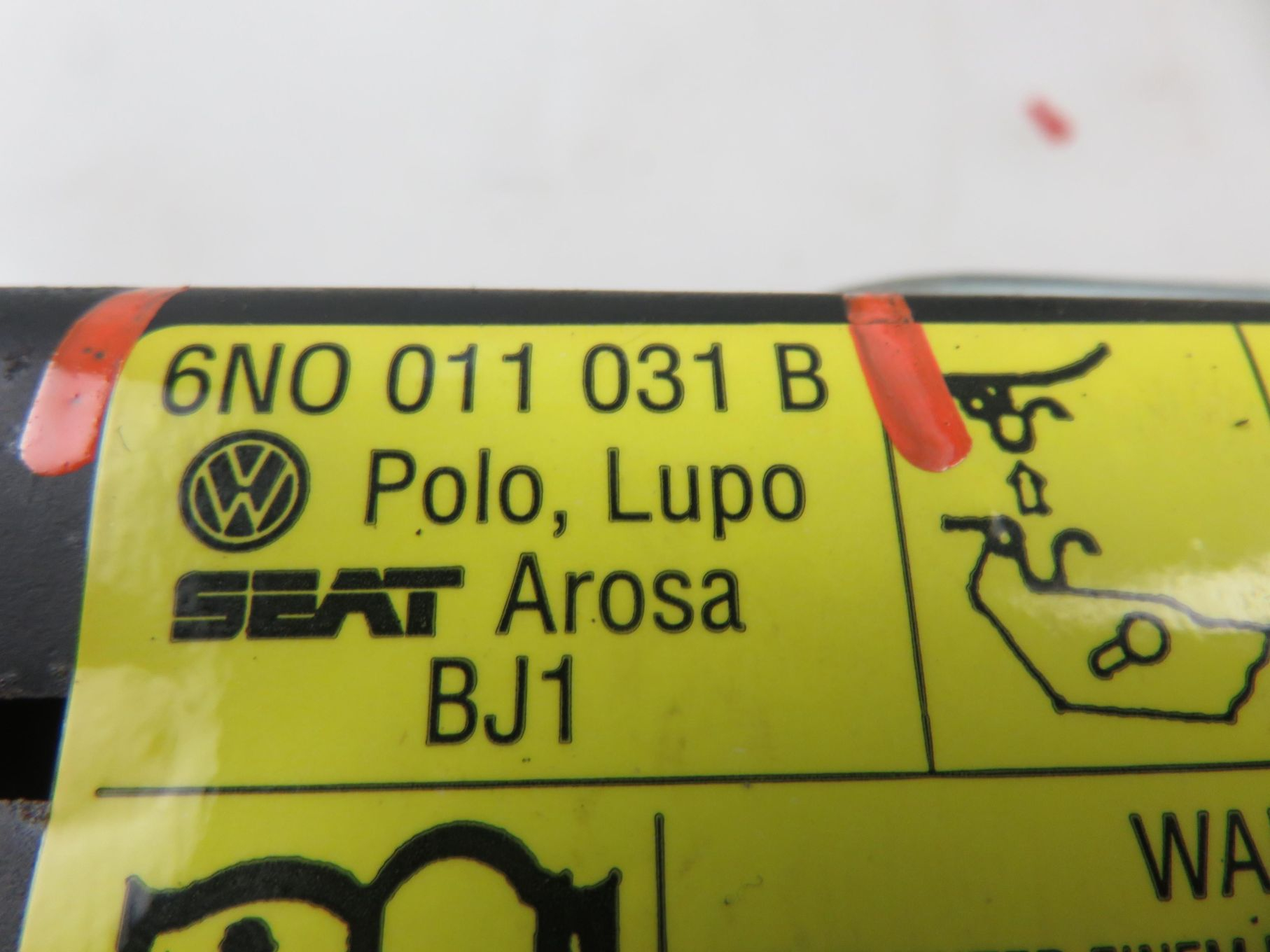 ZESTAW KOŁA ZAPASOWEGO SEAT AROSA 6N0011031B 1H0012115C - 3