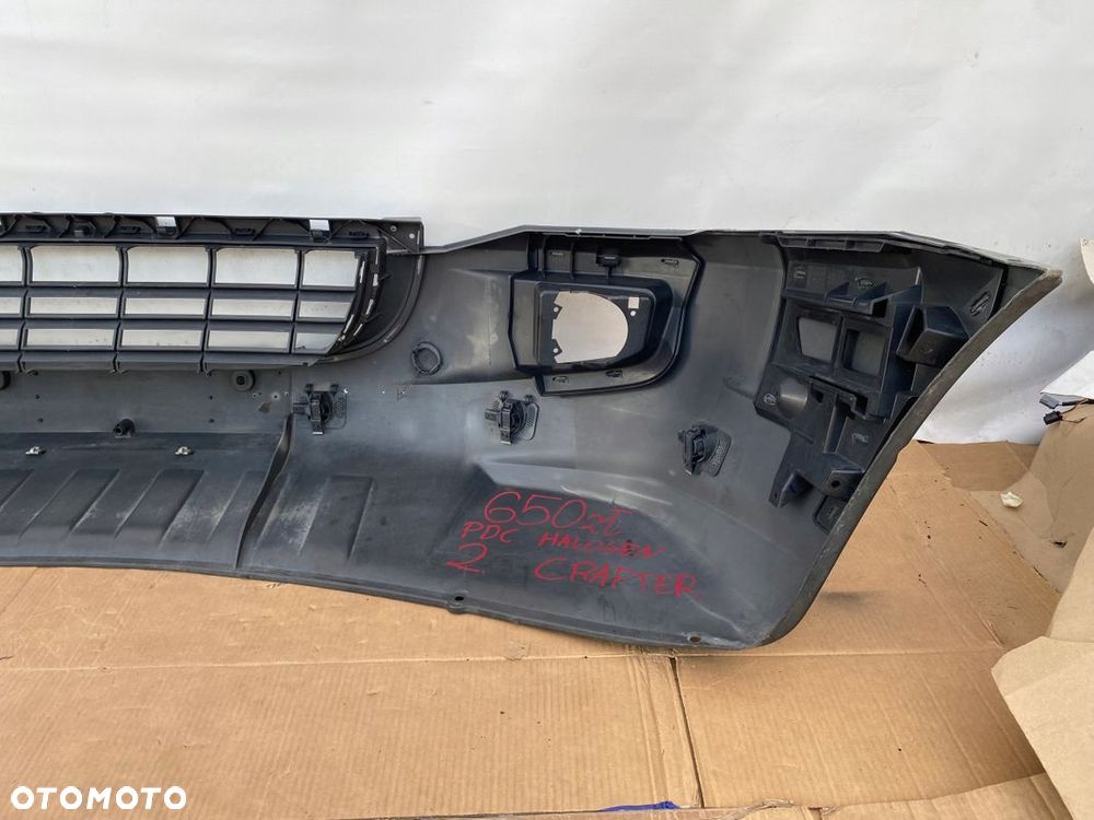 VW CRAFTER 06- ZDERZAK PRZEDNI Z PDC POD HALOGENY ORYGINALNY - 6