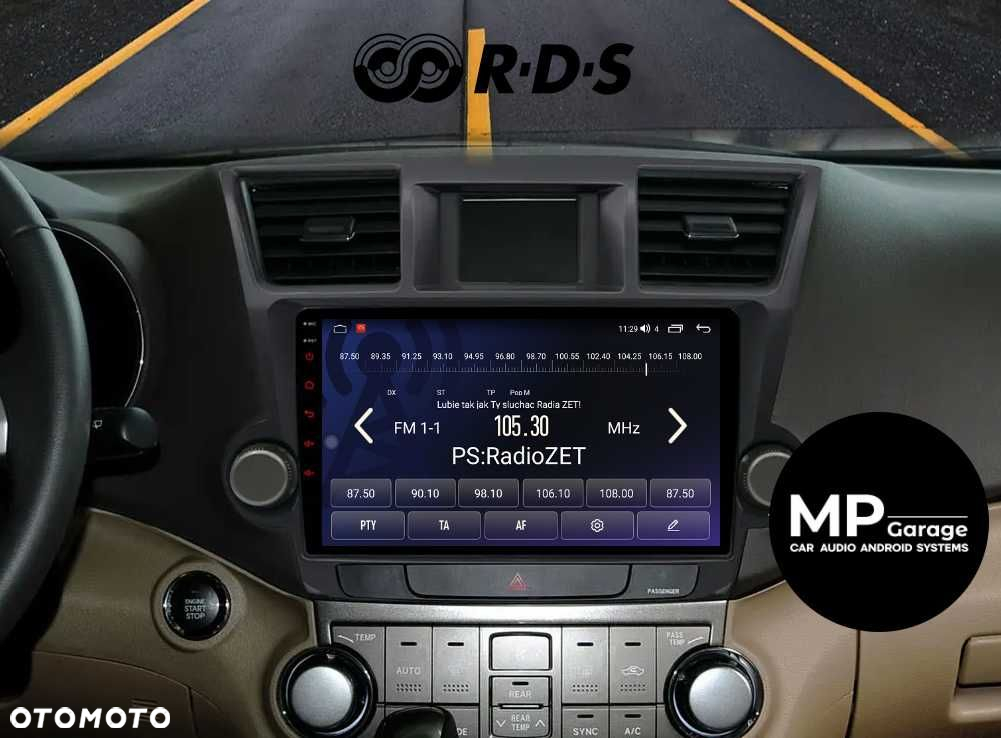 Toyota Highlander Stacja Multimedialna Android CarPlay/AA Qled 4G Gw. - 3
