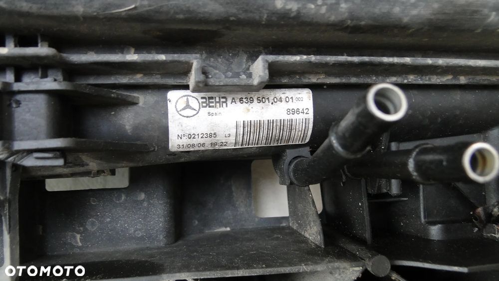 MERCEDES VITO W639 PAS PRZEDNI CHŁODNICA WODY KLIMATYZACJI INTERCOOLER KOMPLET 2.2CDI EUROPA - 11