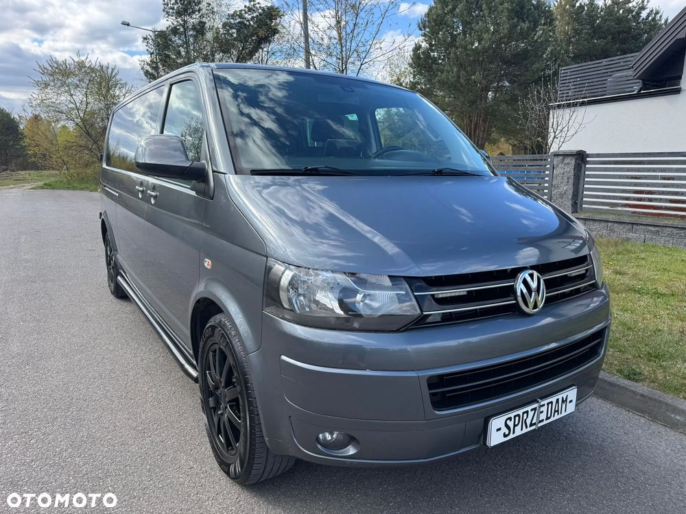 Volkswagen TRANSPORTER T5 L2H1 LIFT DŁUGI Klima Tempomat Navi Kamera Skóry Dubel Kabina 6os Brygadówka - 3