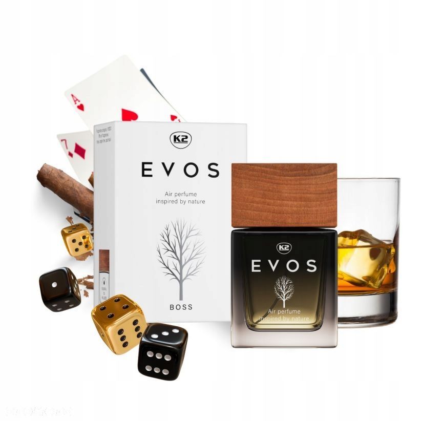 K2 EVOS BOSS flakon 50ml perfumy do auta zapach - 3