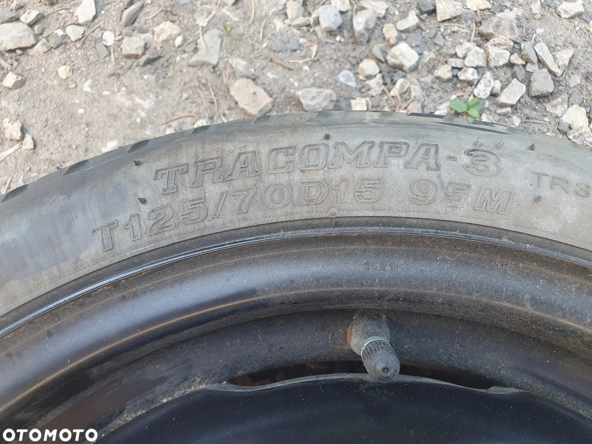 TOYOTA YARIS I II KOŁO DOJAZDOWE 15 4T 4x100 125/70/R15 54.1mm - 2