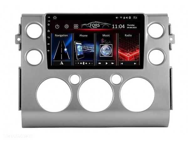 Radio samochodowe Android Toyota FJ Cruiser (9", UV silver) 2007.-2020