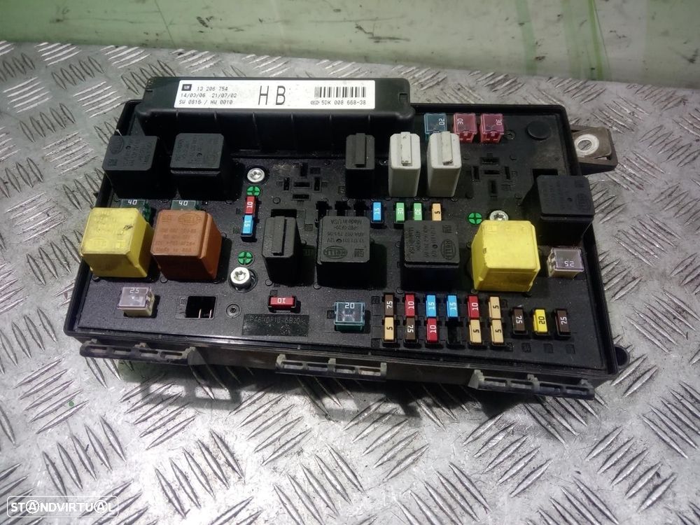 CAIXA RELÉS / FUSÍVEIS OPEL ASTRA H BREAK FAMILIAR 2006 -5DK00866838 - 4