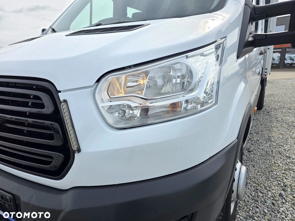 Ford TRANSIT 2,0 TDCI 170 KONNY WYWROTKA 3 STRONNA DOKA BRYGADÓWKA 7 OSOBOWA KLIMA WEBASTO LEDY 150T/KM PRZEBIEGU BLIŻNIAKI DO 3,5T WYWROT GWARANCJA - 10